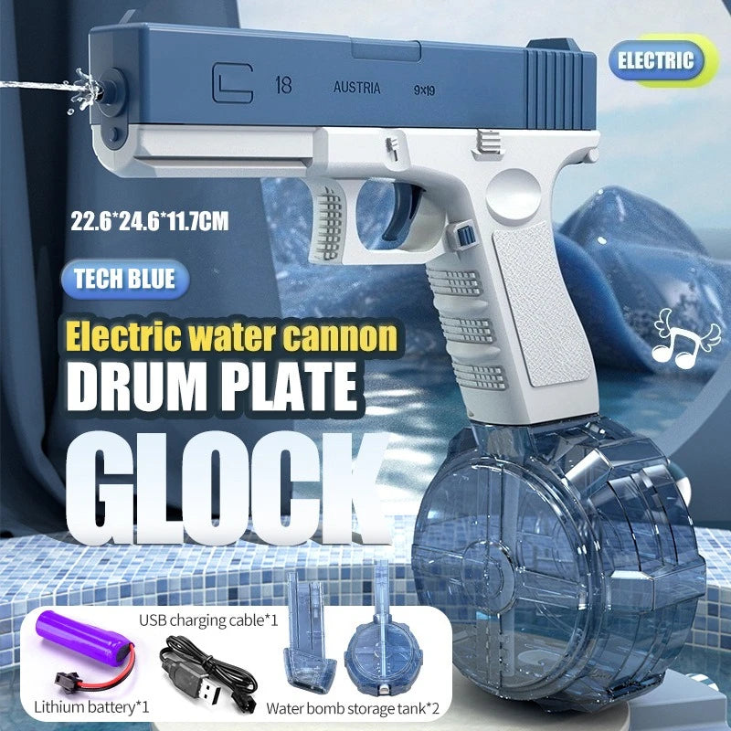 New Electric Glock Pistol 2025 Water Gun Toy Spray Water Children's Play Water Fighting Tool Automatic Splashing Water Bath Toy