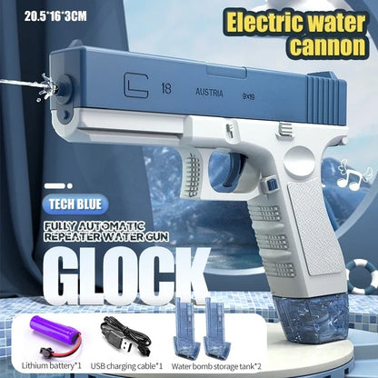 New Electric Glock Pistol 2025  Water Gun Toy Spray Water Children's Play Water Fighting Tool Automatic Splashing Water Bath Toy