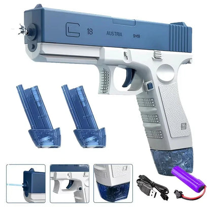 New Electric Glock Pistol 2025  Water Gun Toy Spray Water Children's Play Water Fighting Tool Automatic Splashing Water Bath Toy